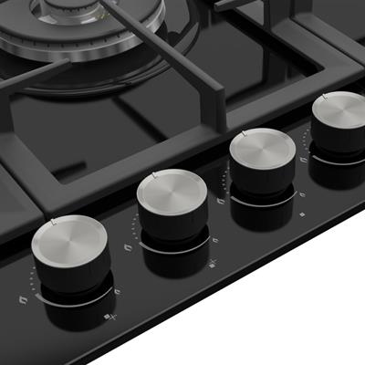 BL045 Siyah Ankastre 90 Cm Cam Ocak