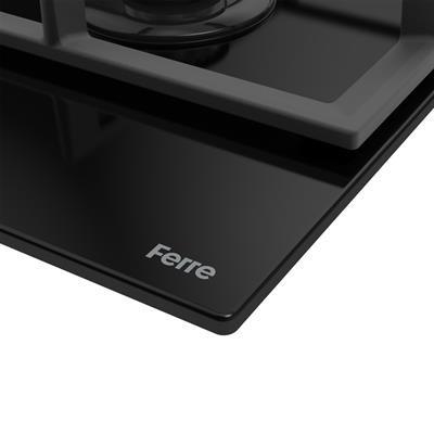 BL045 Siyah Ankastre 90 Cm Cam Ocak