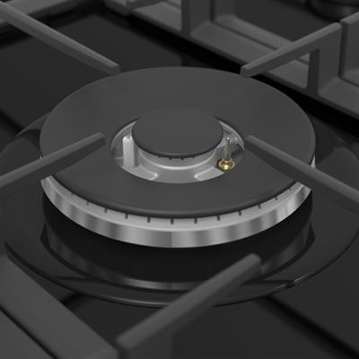 BL045 Siyah Ankastre 90 Cm Cam Ocak