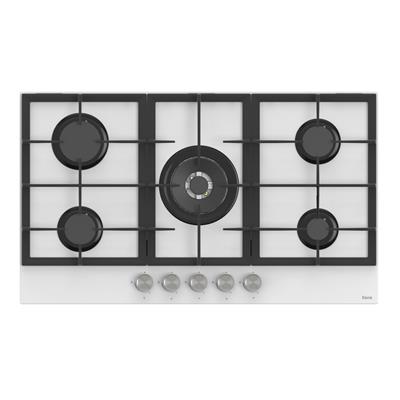 BL046 Beyaz Ankastre 90 Cm Cam Ocak