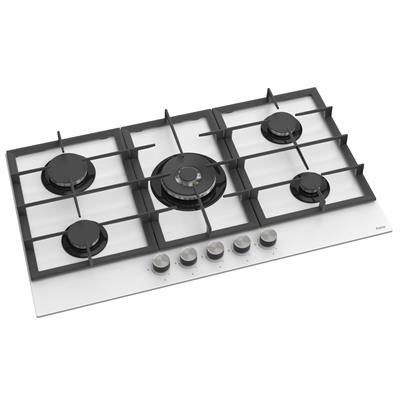 BL046 Beyaz Ankastre 90 Cm Cam Ocak