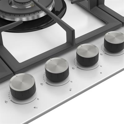 BL046 Beyaz Ankastre 90 Cm Cam Ocak