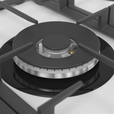 BL046 Beyaz Ankastre 90 Cm Cam Ocak