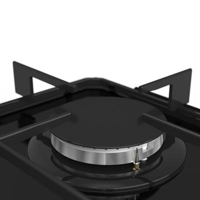 LA155 2 Gözü Gazlı Siyah Ankastre Ocak