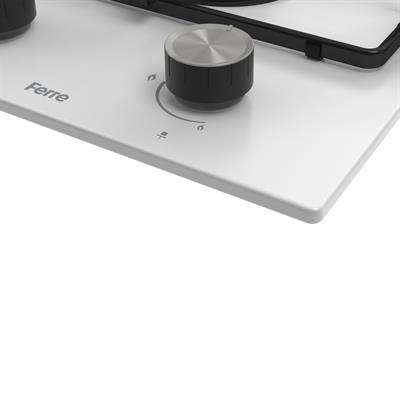 LA156 2 Gözü Gazlı Beyaz Ankastre Ocak