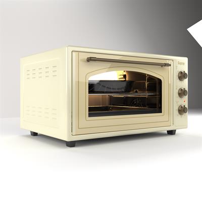45-710 Krem Rustik Mini Fırın