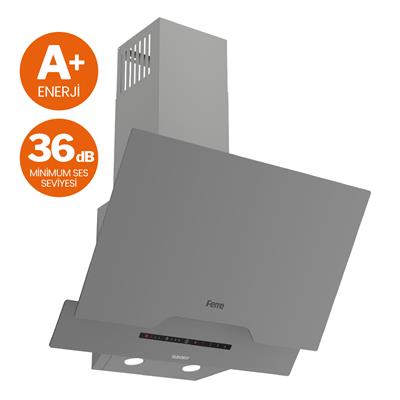 D065-SA Gri SilentArt Girintili Davlumbaz