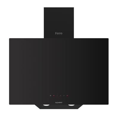 D077-SA Siyah SilentArt Tek Cam Davlumbaz