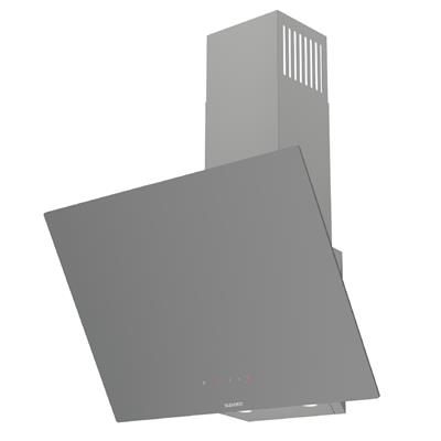 D079-SA Gri SilentArt Tek Cam Davlumbaz