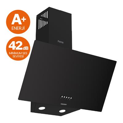 D086-SA Siyah SilentArt Tuşlu Davlumbaz