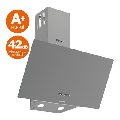 D088-SA Gri SilentArt Tuşlu Davlumbaz