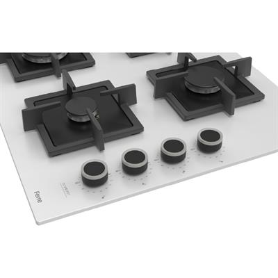 SC206-FA 60cm Beyaz FlameArt Ankastre Ocak