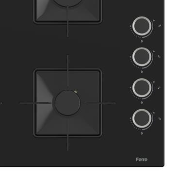 SS205 60cm Siyah Ankastre Ocak