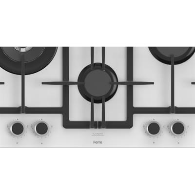 ED076-WFA 67cm Beyaz FlameArt Ankastre Ocak