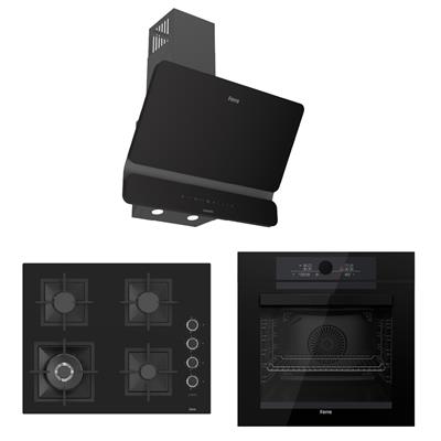 PizzArt Siyah Ankastre Set