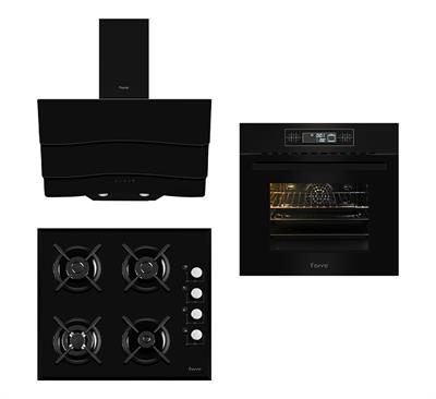 Black Hera Siyah  Ankastre Set