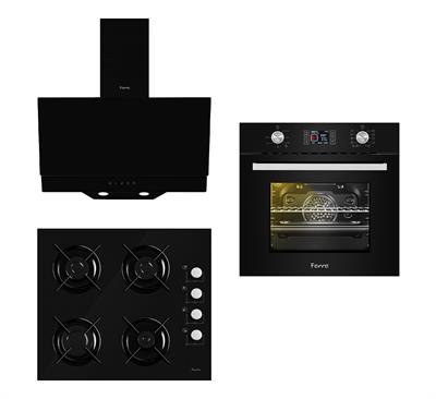 Black Prado Siyah Ankastre Set
