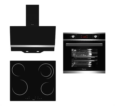 Greta Siyah Ankastre Set