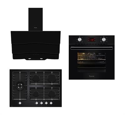 Black Rodos Siyah Ankastre Set