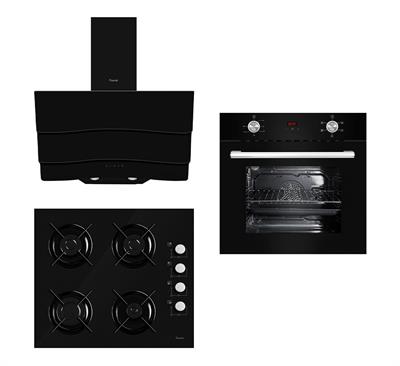 Black Bangor Siyah Ankastre Set