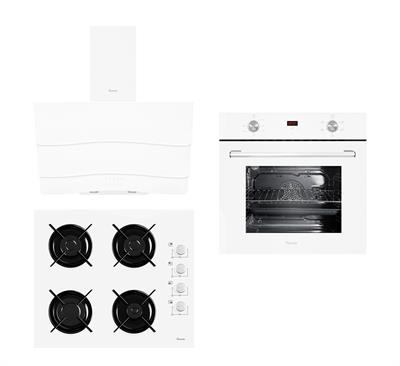 White Bangor Beyaz Ankastre Set