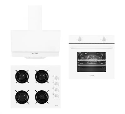 White Lizbon Beyaz Ankastre Set